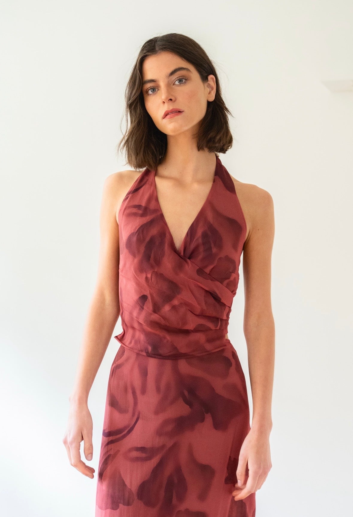 Top Rosa Burgundy