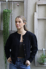 Cardigan Alpaca Noir