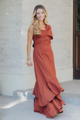 Vestido Hibiscus Terracota