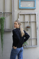 Cardigan Alpaca Noir