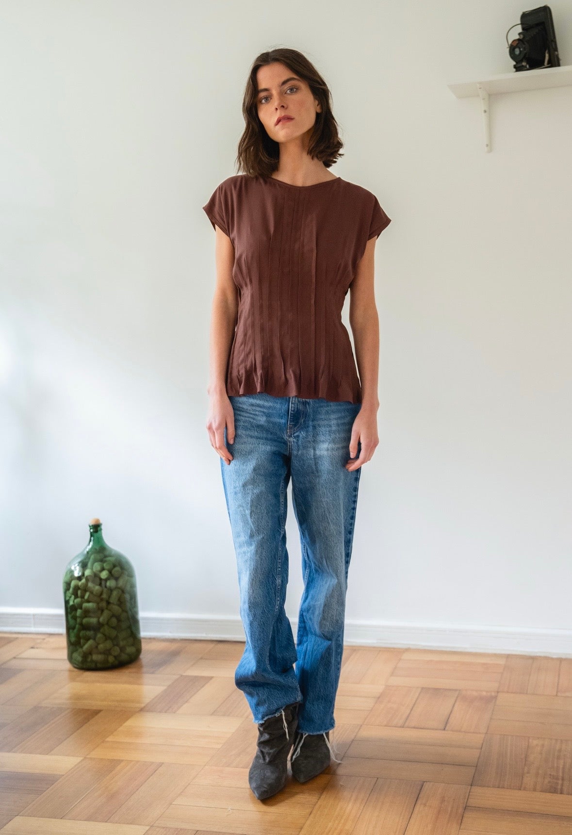 Blusa Chloé Caf