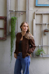 Cardigan Alpaca Chocolate - Andriza Atelier