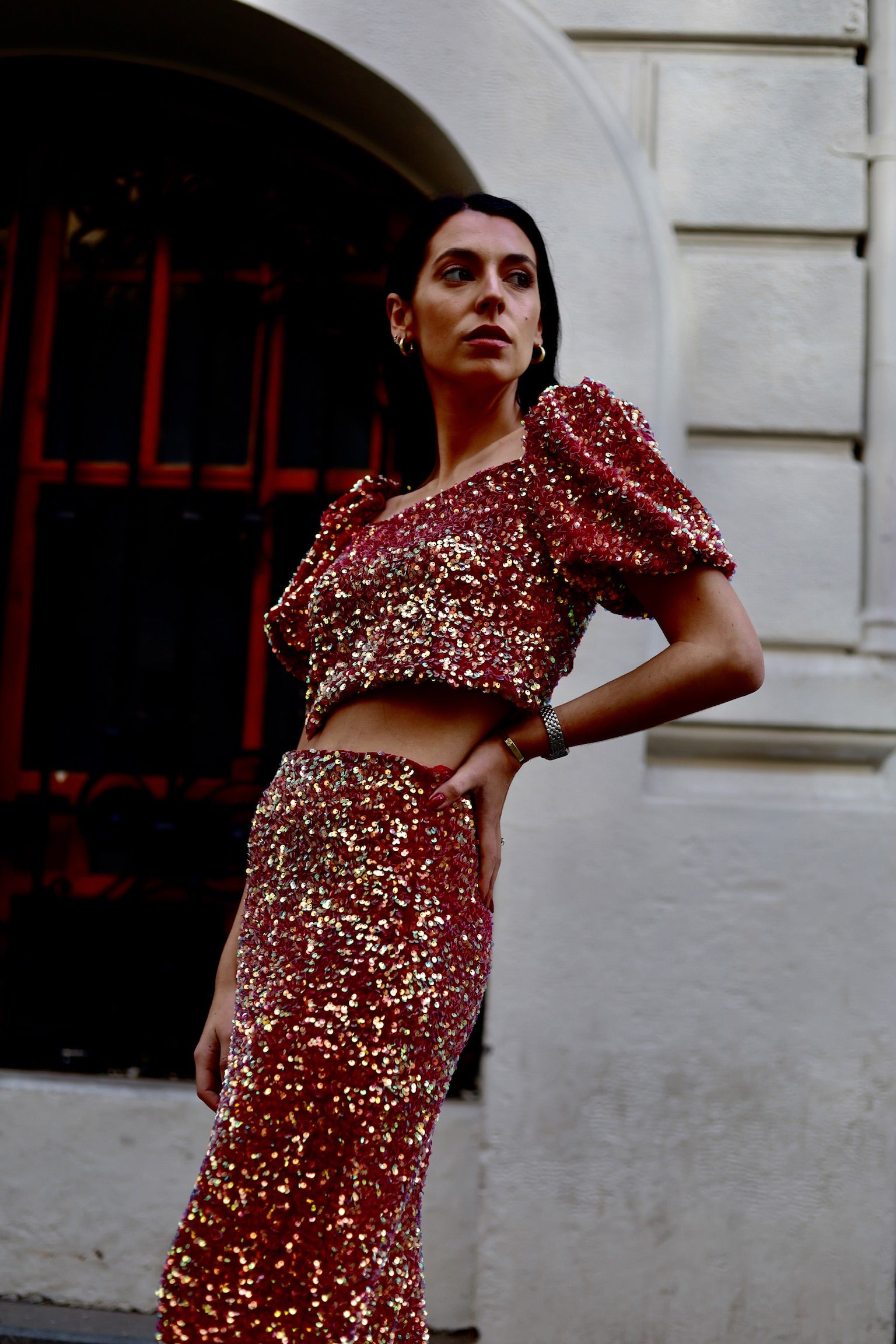 Conjunto Shinny Red Two. Última unidad!