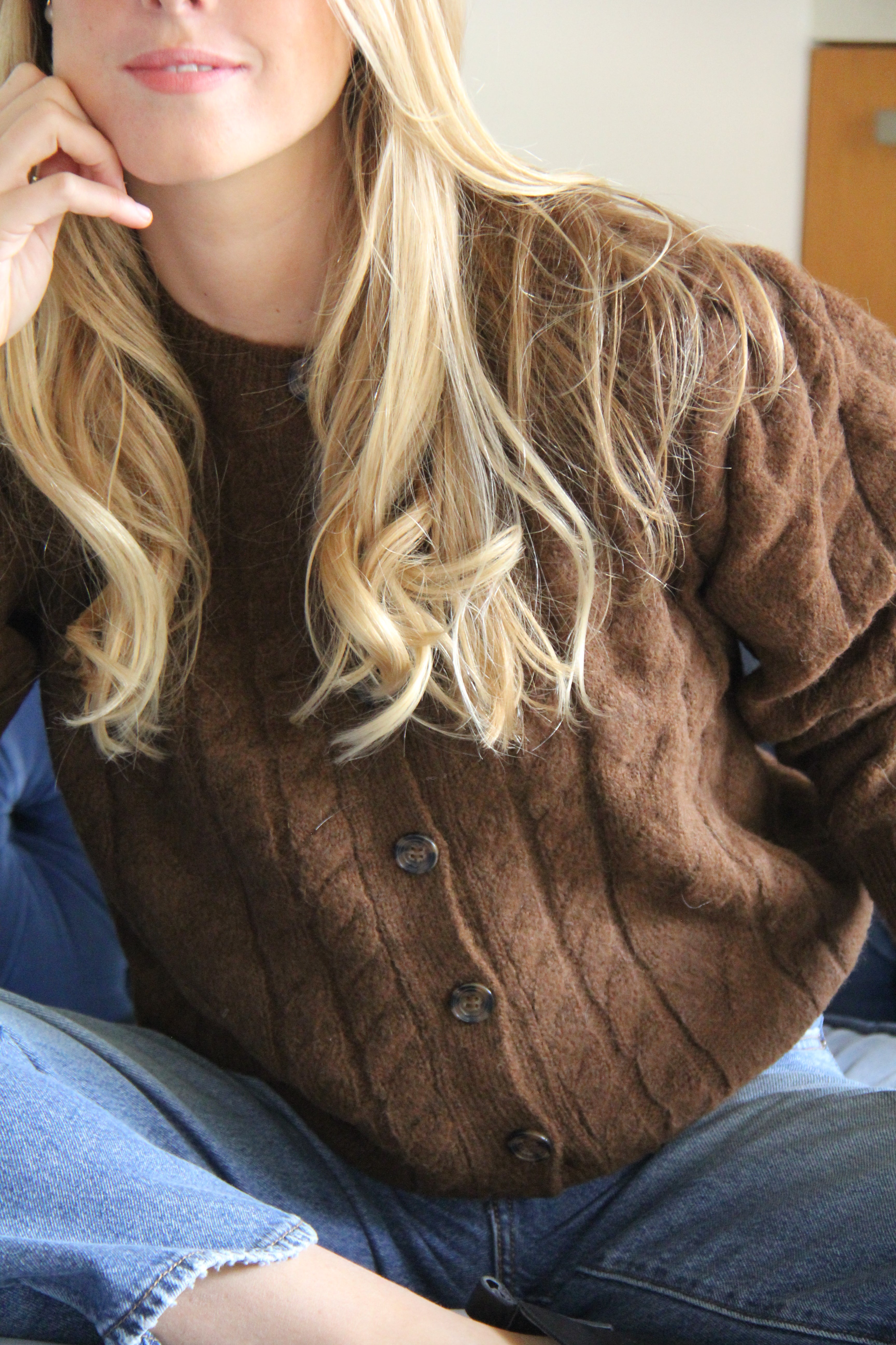 Cardigan Alpaca Chocolate - Andriza Atelier