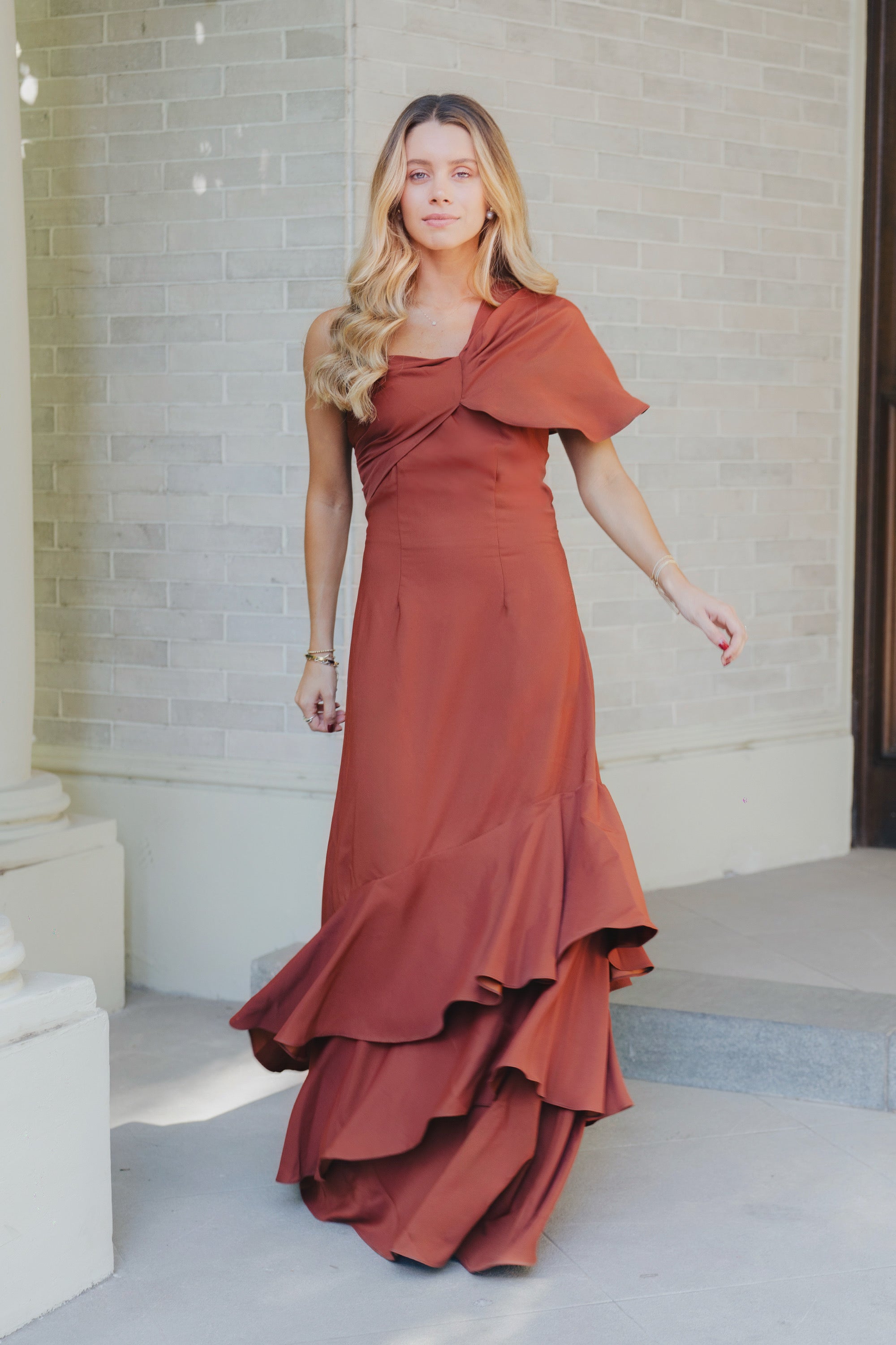 Vestido Hibiscus Terracota