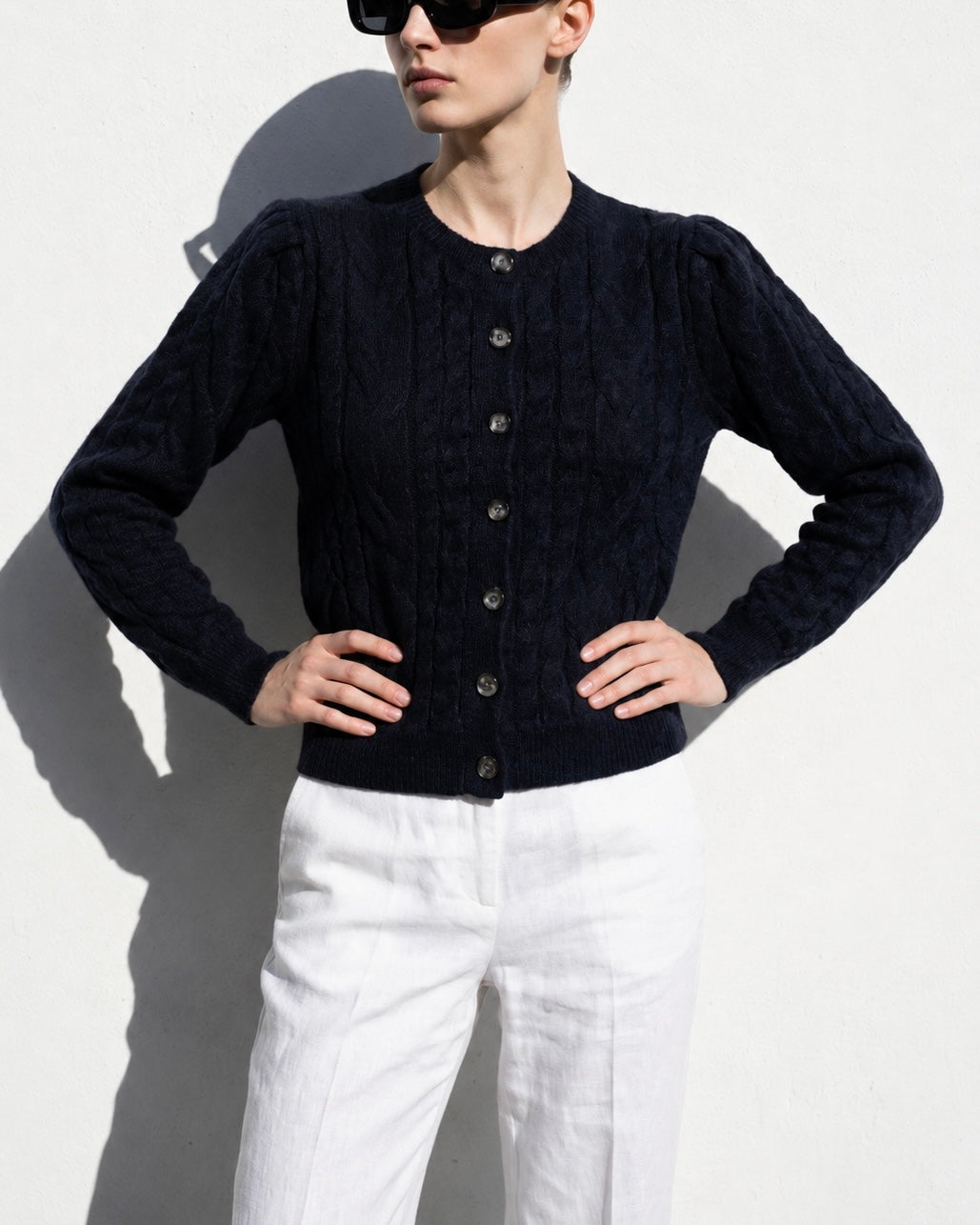 Cardigan Alpaca Noir