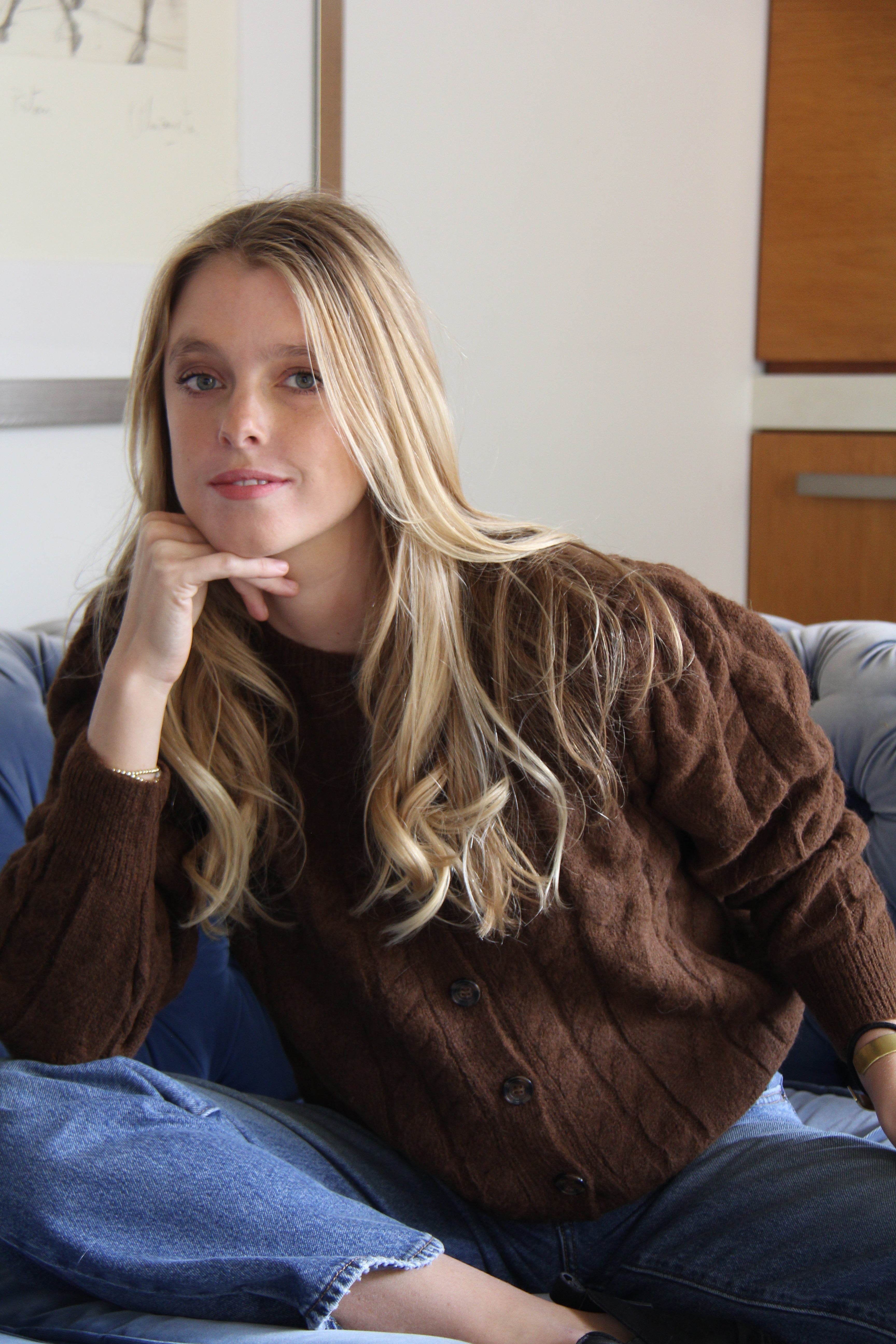 Cardigan Alpaca Chocolate - Andriza Atelier
