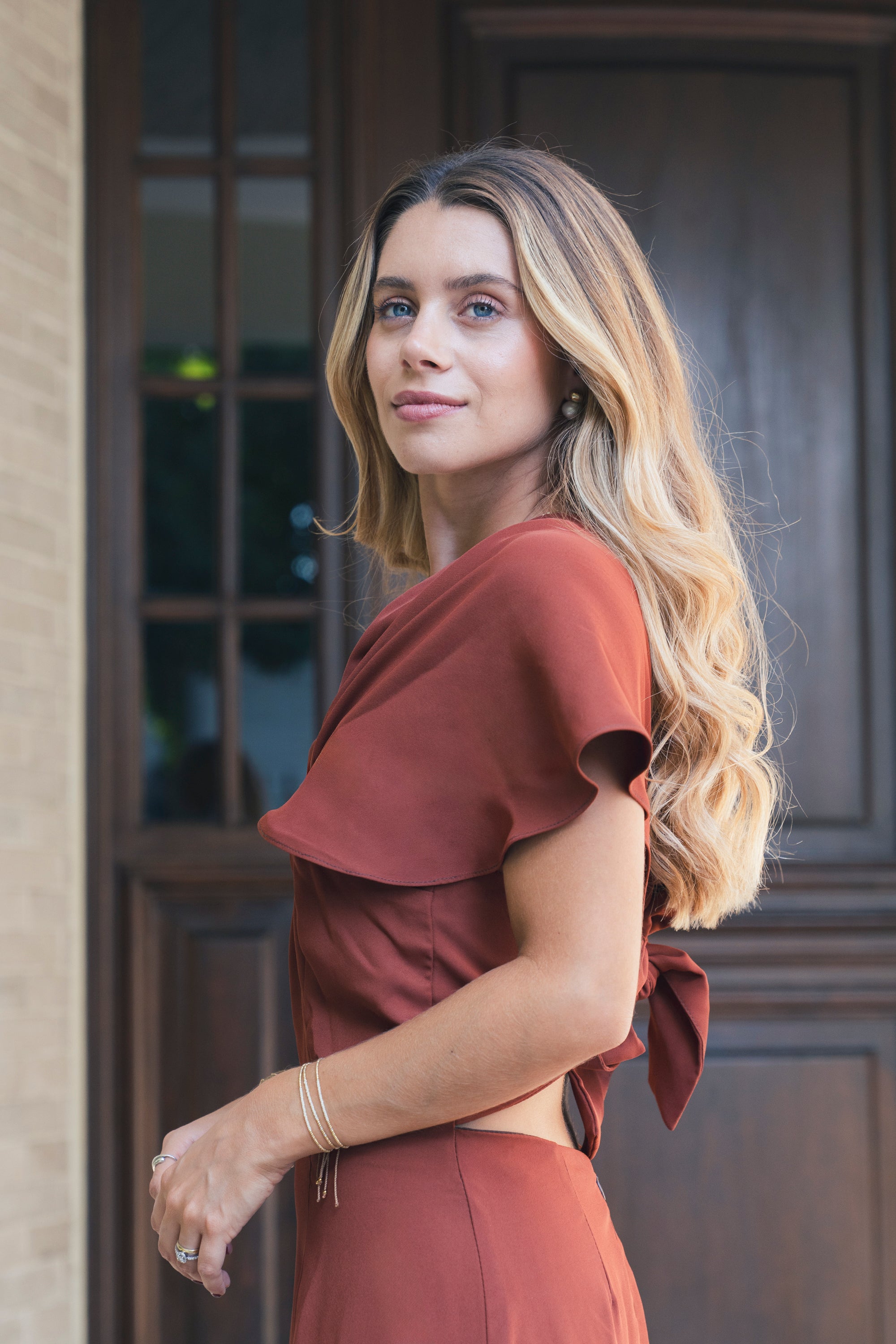 Vestido Hibiscus Terracota