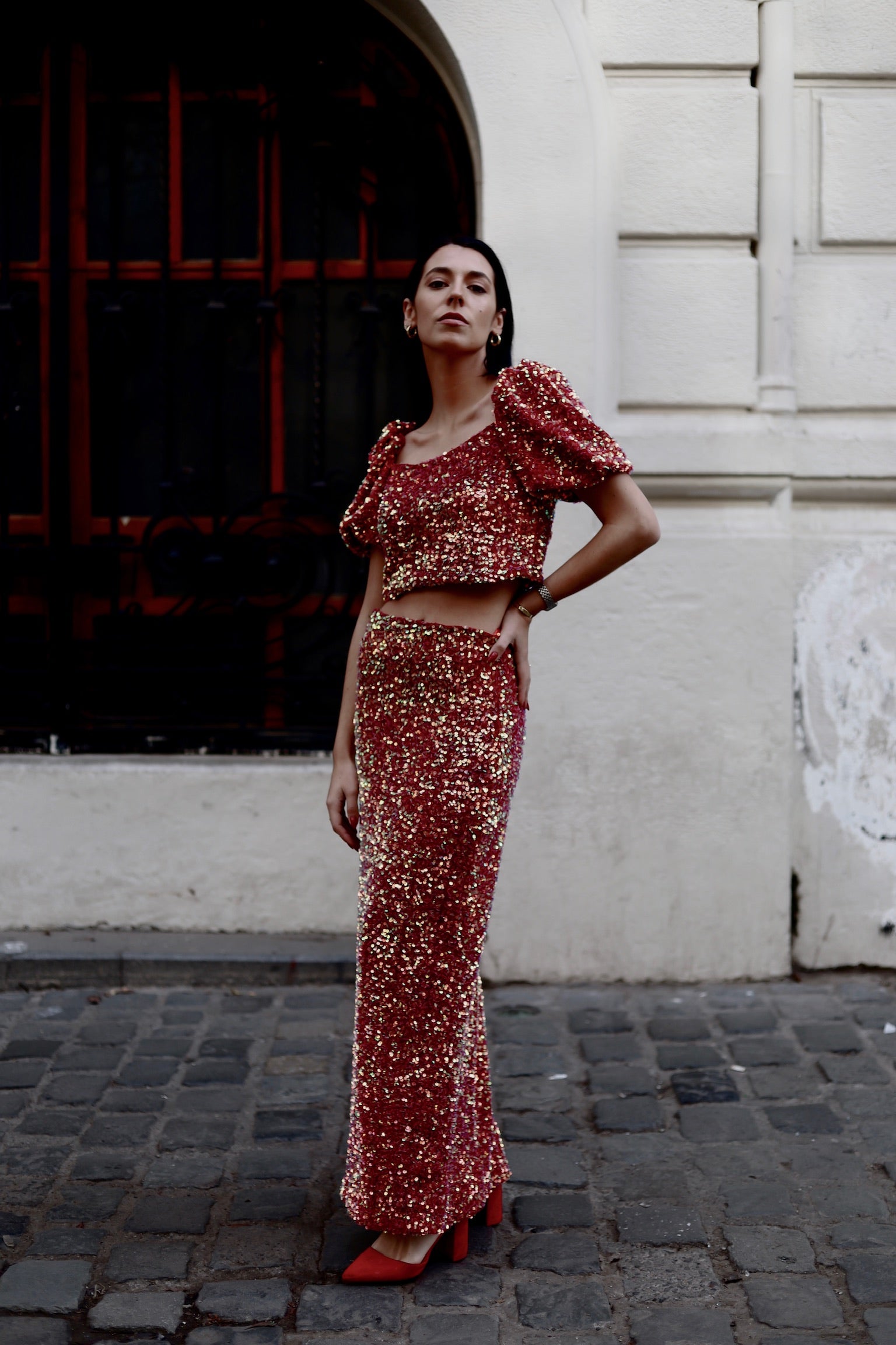 Conjunto Shinny Red Two. Última unidad!