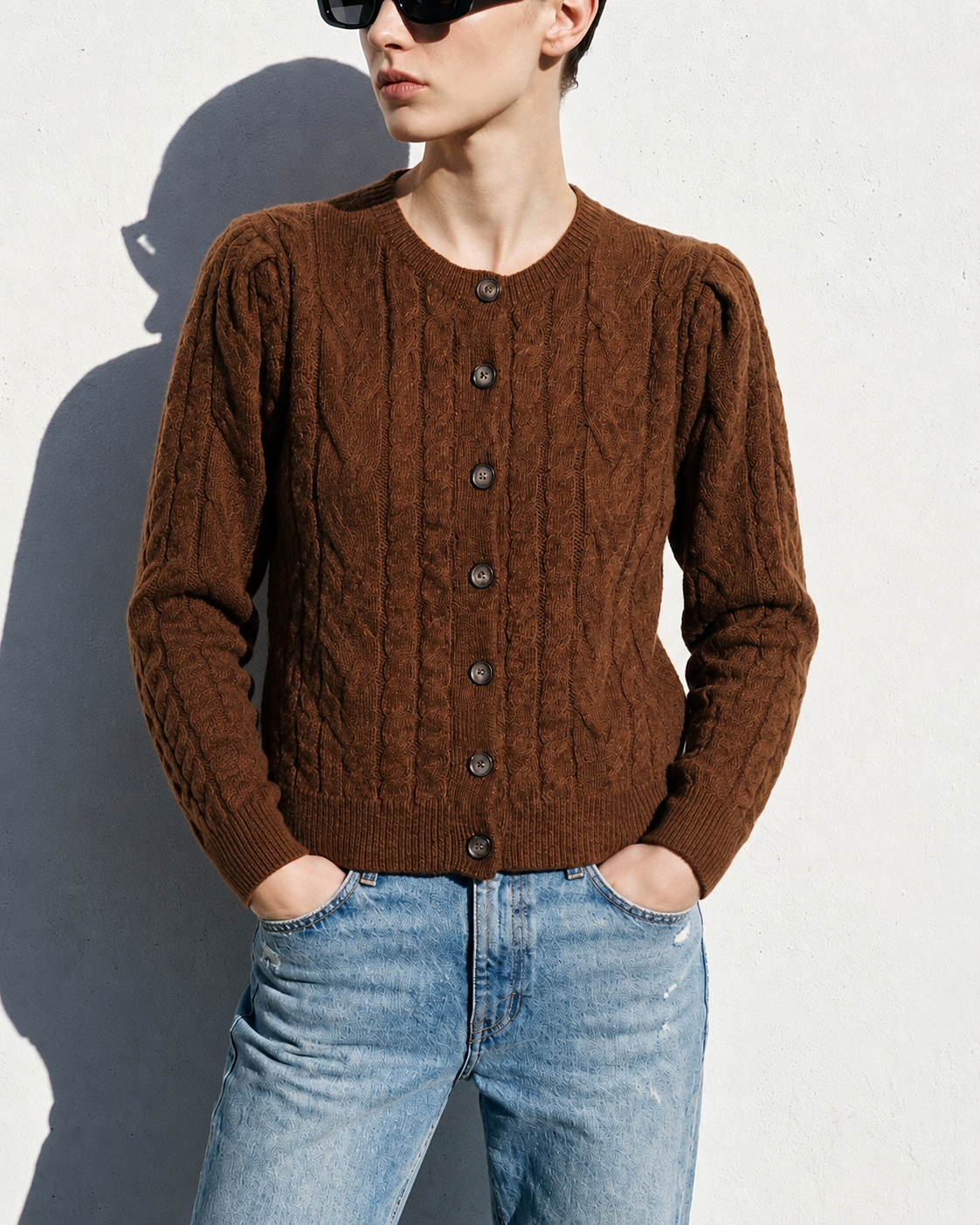 Cardigan Alpaca Chocolate