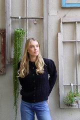 Cardigan Alpaca Noir
