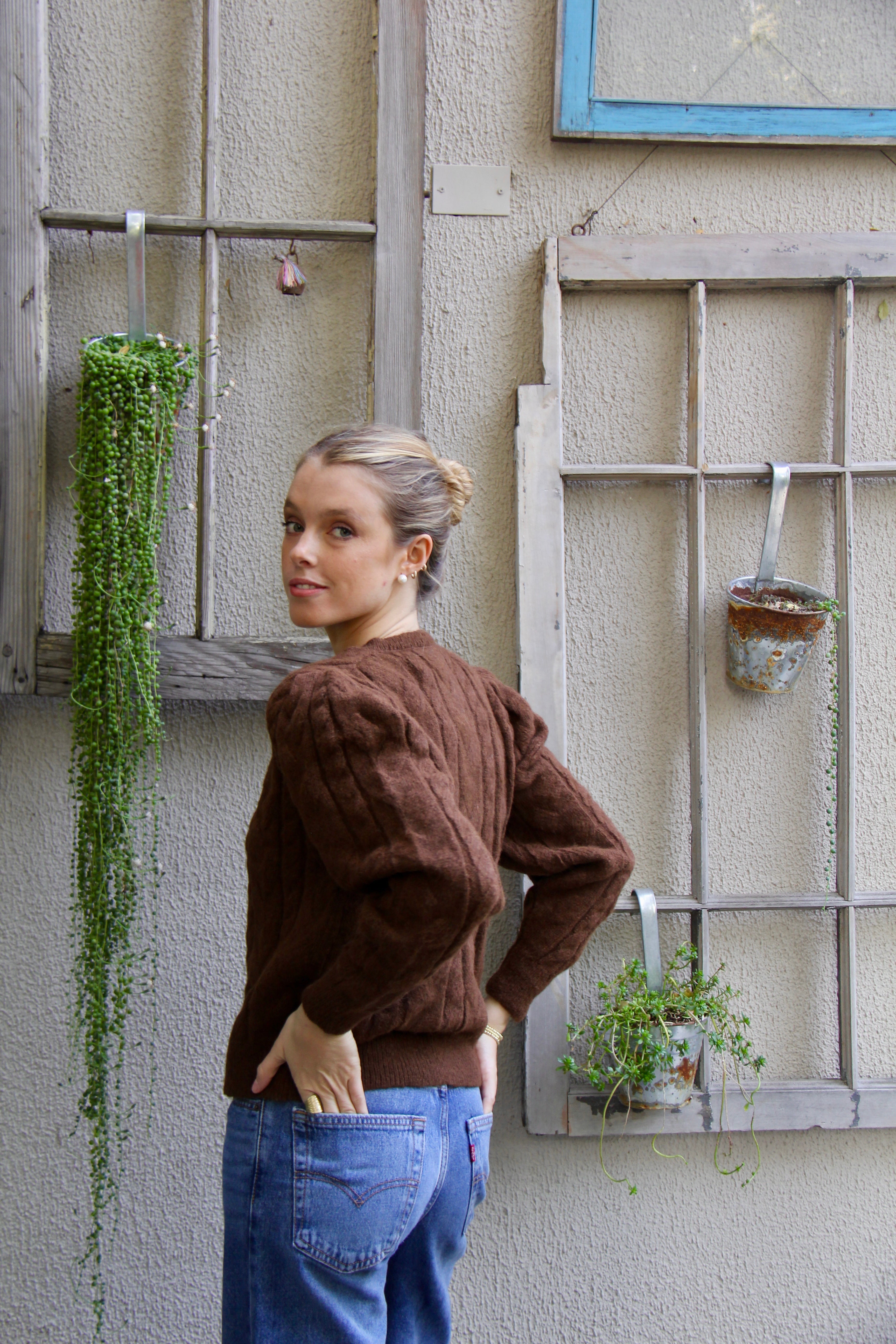 Cardigan Alpaca Chocolate - Andriza Atelier